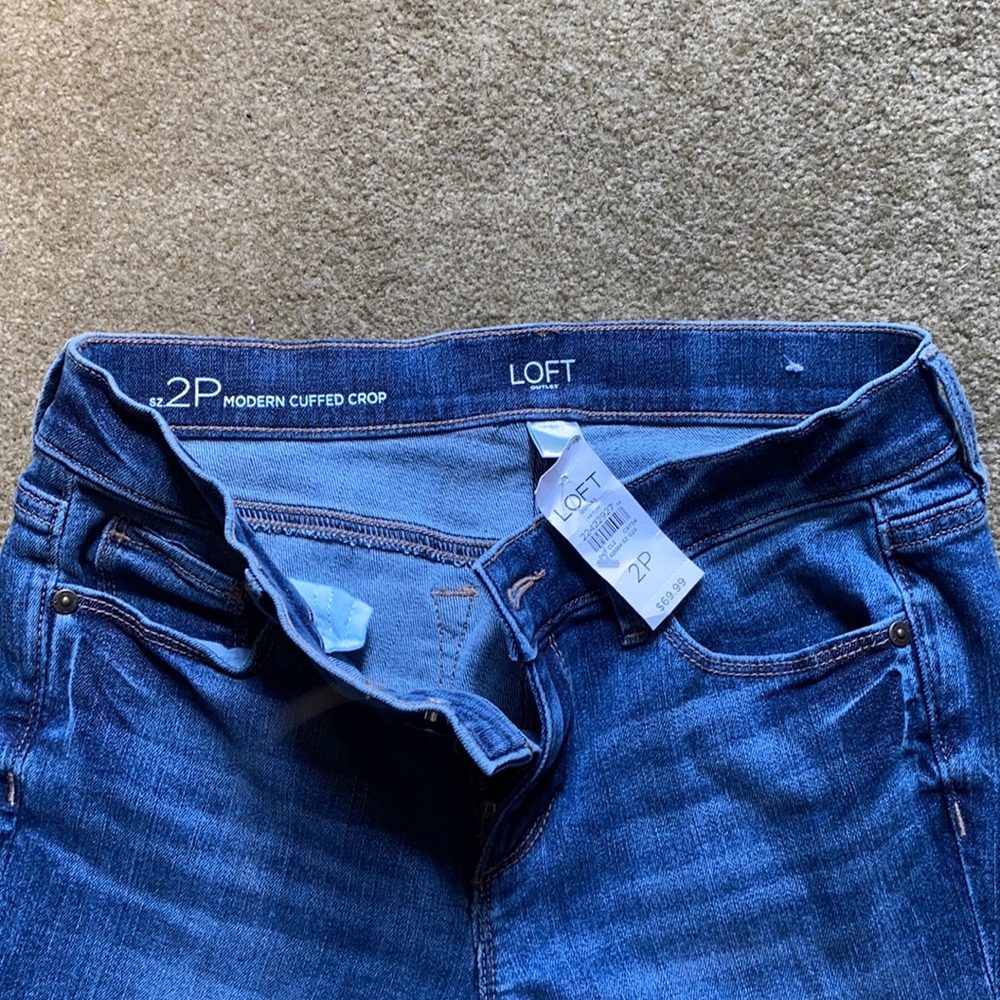 Loft Modern Cuffed Jeans